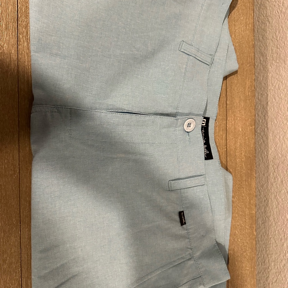 Travis Mathew Blue Flat Front Shorts